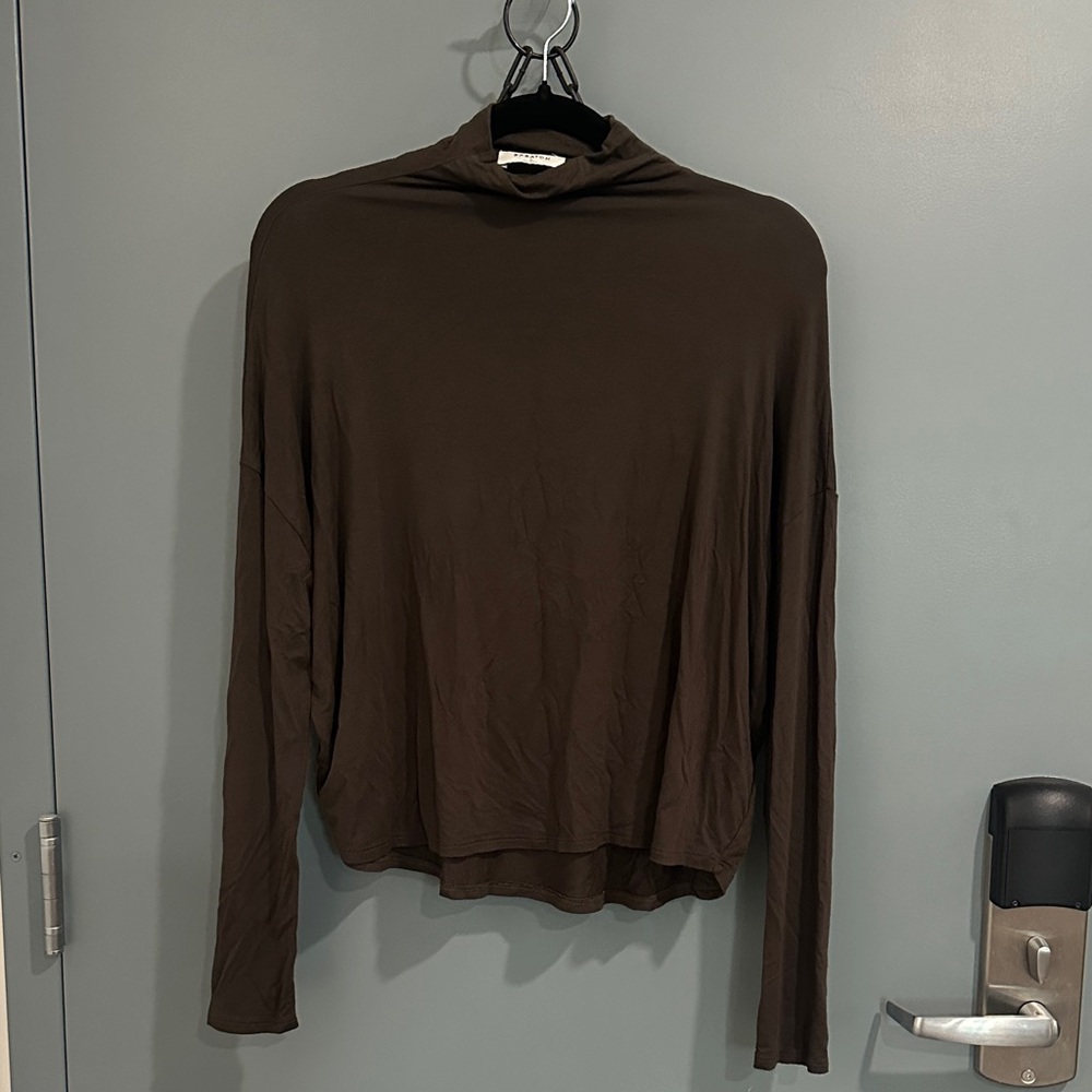 Babaton Dark Green Long Sleeve Top